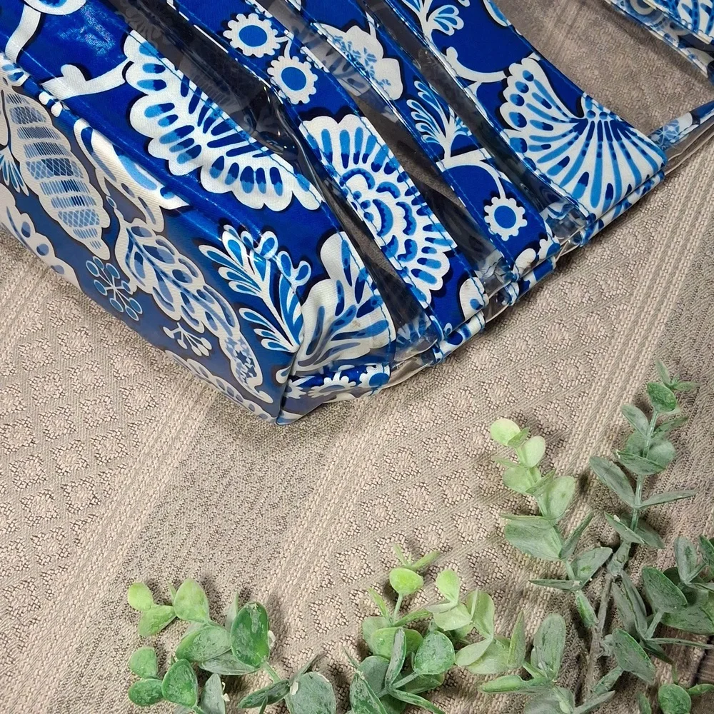 Vera Bradley Blue Lagoon Clear Tote